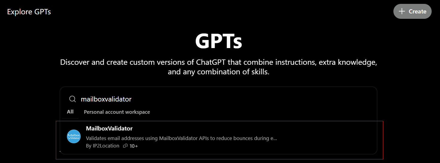 Explore GPTs
