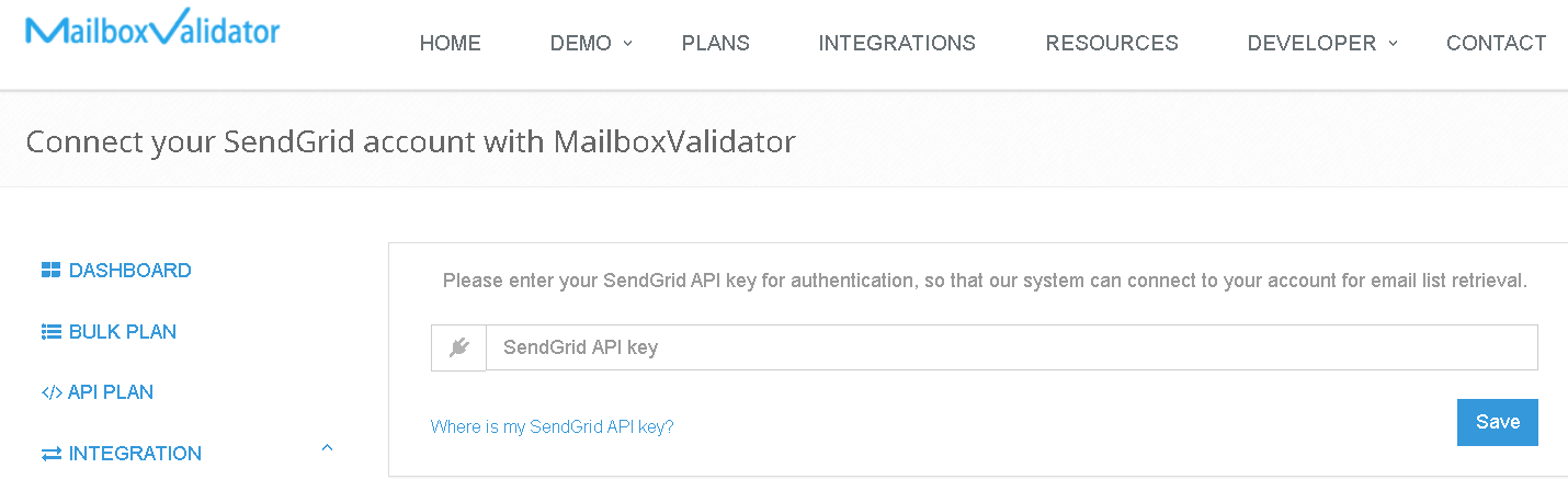 MailboxValidator SendGrid